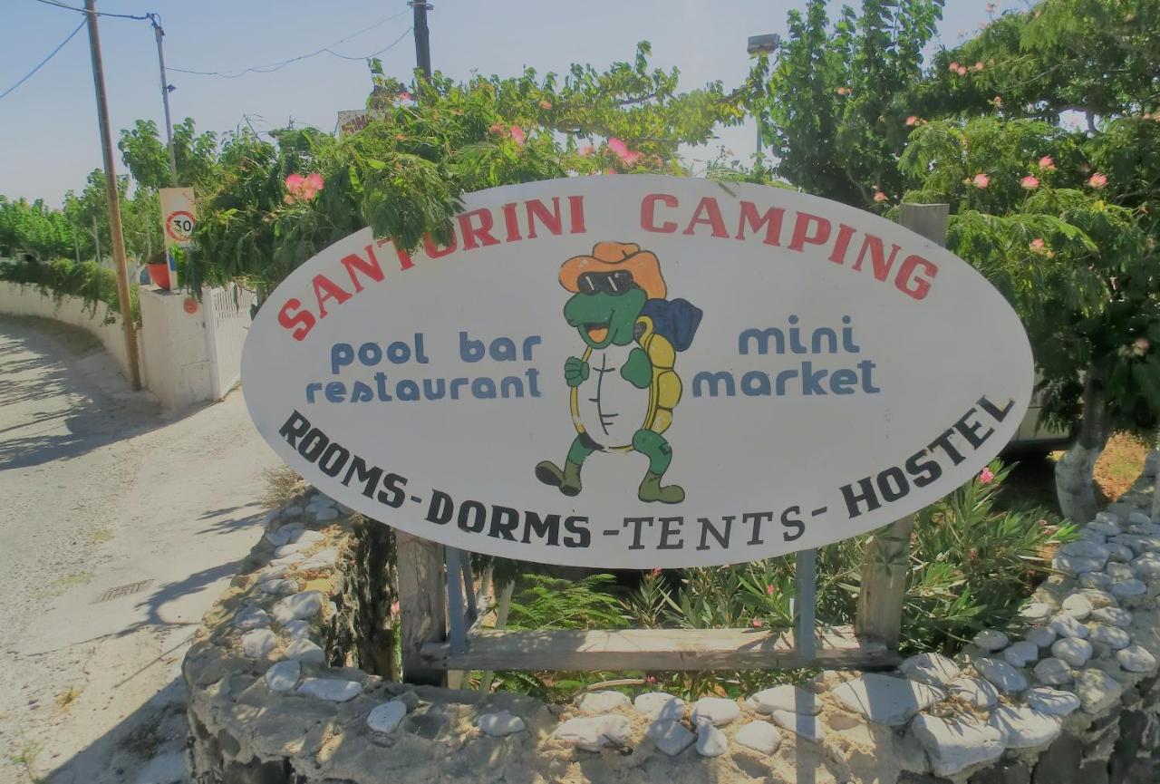Santorini Camping & Hostel ฟิรา ภายนอก รูปภาพ