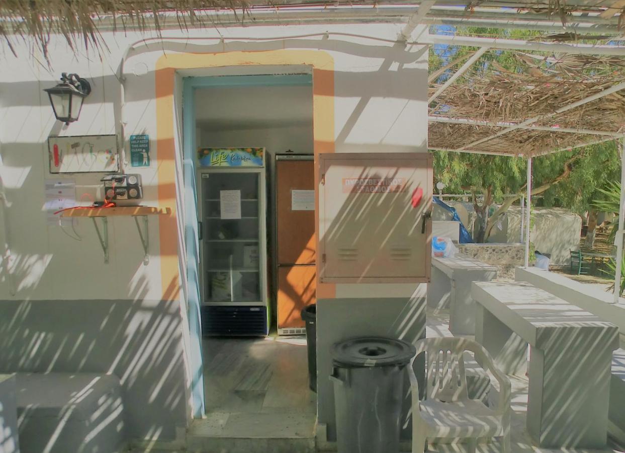Santorini Camping & Hostel ฟิรา ภายนอก รูปภาพ